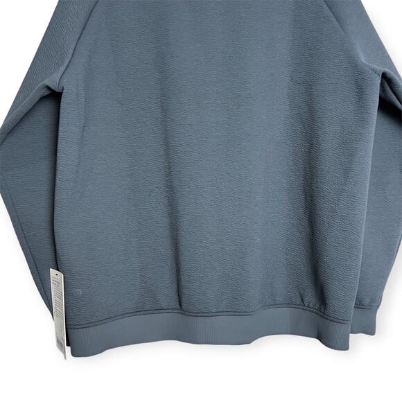NEW Lululemon Textured Spacer Bomber Jacket SIZE L Gray Technical Zip Pocket NWT - Picture 10 of 10